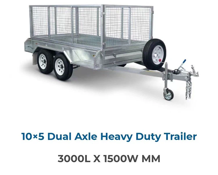 Box-Trailer-Galvanized-With-Mesh-Cage Box-Trailer-Galvanized-With-Mesh-Cage